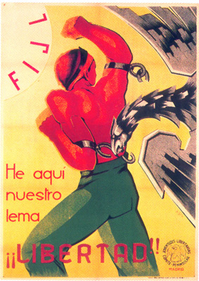 affiche des Jeunes Libertaires de Madrid
